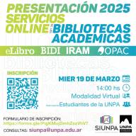 Presentación 2025: Servicios Online Bibliotecas Académicas